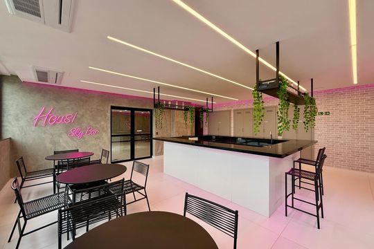Sky Bar de apartamento para alugar com 1 quarto, 25m² em Brooklin, São Paulo