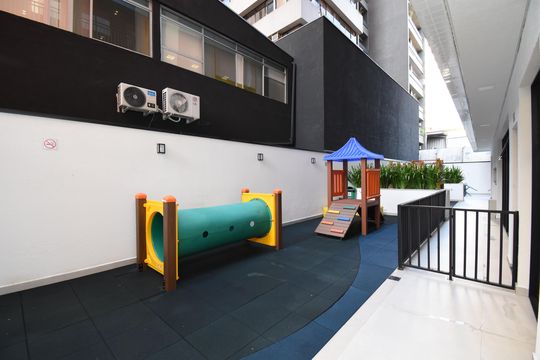 Área comum - Espaço Pet de kitnet/studio para alugar com 1 quarto, 28m² em Centro, Curitiba