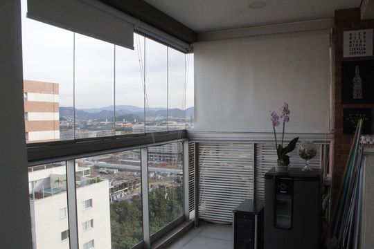 Varanda da Sala de apartamento para alugar com 2 quartos, 76m² em Barra da Tijuca, Rio de Janeiro