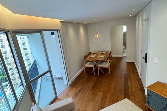 Sala de apartamento para alugar com 2 quartos, 55m² em Vila Olímpia, São Paulo
