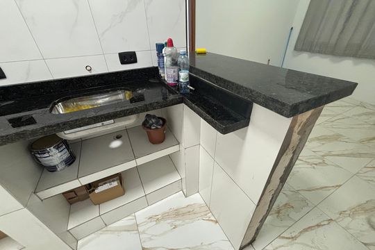 Cozinha  de apartamento para alugar com 2 quartos, 45m² em Vila Santa Maria, Poá