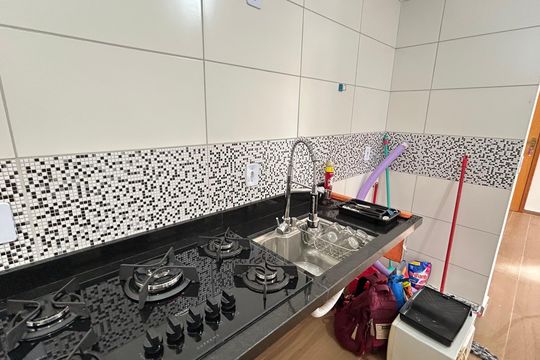 Cozinha de apartamento para alugar com 2 quartos, 43m² em Vila Nova Bonsucesso, Guarulhos
