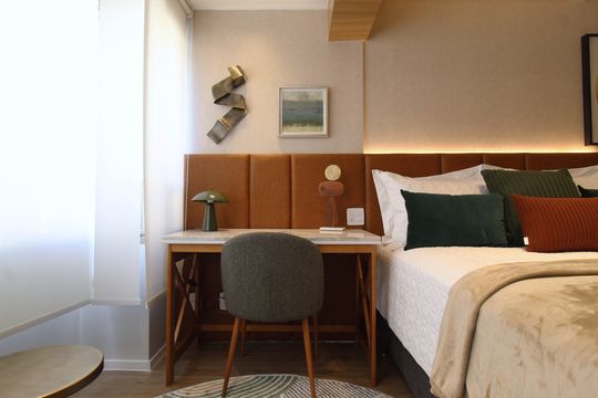 Sala/Quarto de kitnet/studio para alugar com 1 quarto, 29m² em Indianópolis, São Paulo