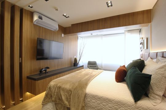 Sala/Quarto de kitnet/studio para alugar com 1 quarto, 29m² em Indianópolis, São Paulo