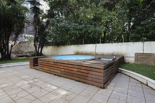 Área comum - Piscina de apartamento para alugar com 1 quarto, 40m² em Vila Andrade, São Paulo