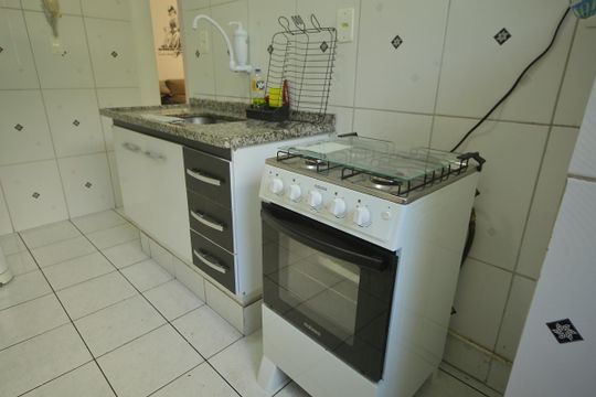 Cozinha  de apartamento à venda com 2 quartos, 52m² em Vila Santa Rita de Cassia, São Bernardo do Campo