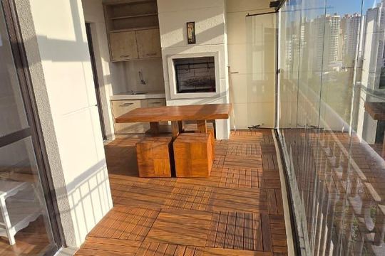 Varanda de apartamento à venda com 3 quartos, 169m² em Jardim, Santo André