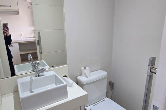 Banheiro de apartamento à venda com 3 quartos, 169m² em Jardim, Santo André