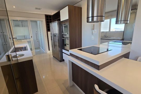 Cozinha de apartamento à venda com 3 quartos, 169m² em Jardim, Santo André