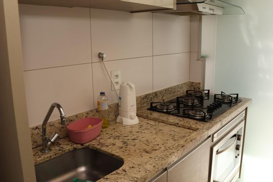 Cozinha de apartamento à venda com 2 quartos, 60m² em São Francisco , Goiânia