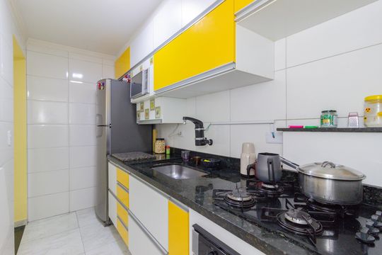 Cozinha de apartamento à venda com 2 quartos, 54m² em Jardim Sao Joao (jaragua), São Paulo