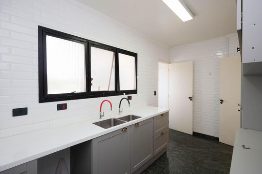 Cozinha - Armários de apartamento para alugar com 3 quartos, 148m² em Tremembé, São Paulo