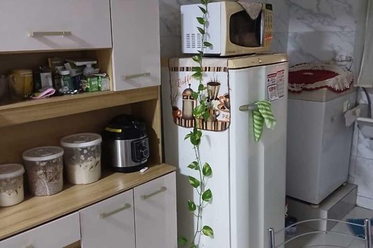 Cozinha de apartamento para alugar com 2 quartos, 56m² em Conjunto 29, Brasília