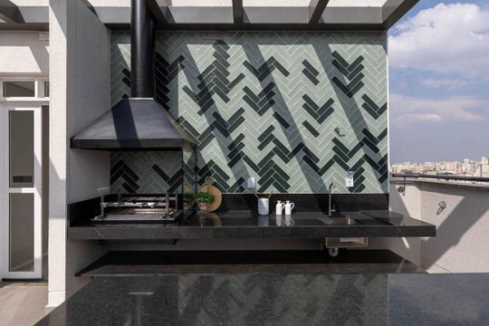Churrasqueira de apartamento para alugar com 2 quartos, 40m² em Centro Histórico de São Paulo, São Paulo