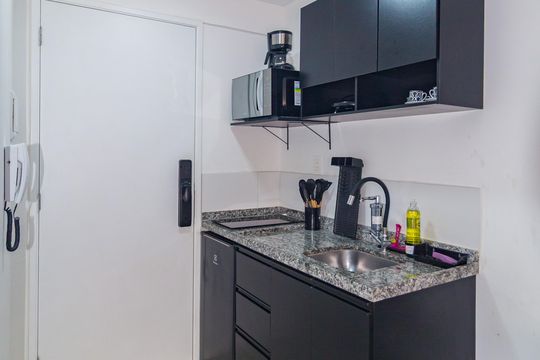 Cozinha de casa de condomínio para alugar com 1 quarto, 30m² em Brás, São Paulo