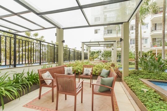 Área comum - Pátio central de apartamento à venda com 2 quartos, 66m² em Vila Monte Alegre, São Paulo