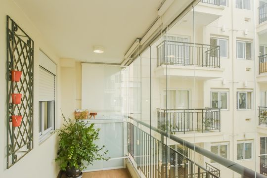 Varanda de apartamento à venda com 2 quartos, 66m² em Vila Monte Alegre, São Paulo