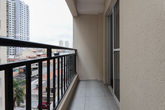 Varanda da Sala de apartamento para alugar com 2 quartos, 43m² em Jardim Tres Irmaos, Taboão da Serra