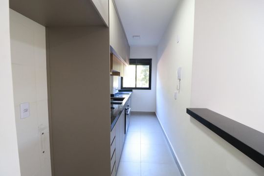 Cozinha  de apartamento para alugar com 2 quartos, 59m² em Terras de Santa Marta, Ribeirão Preto