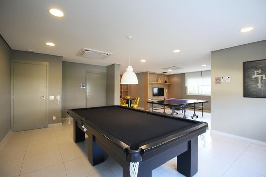 Área comum - Sala de Jogos de apartamento para alugar com 2 quartos, 73m² em Jardim Caboré, São Paulo