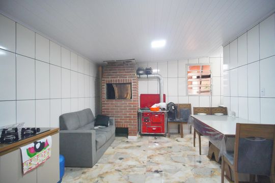 Cozinha de casa à venda com 2 quartos, 120m² em Santos Dumont, São Leopoldo