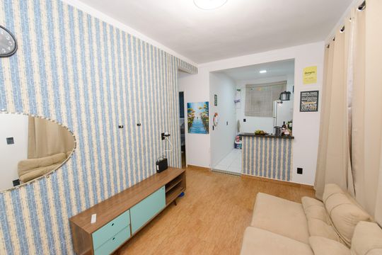 Sala de apartamento para alugar com 2 quartos, 55m² em Barranco, Taubaté