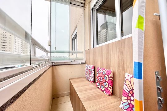 Varanda da Sala de apartamento à venda com 2 quartos, 52m² em Imirim, São Paulo