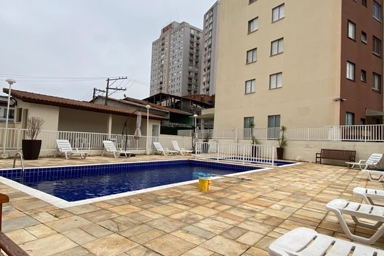 Área comum - Piscina de apartamento para alugar com 2 quartos, 57m² em Jardim Roberto, Osasco