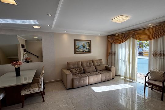 Sala - Sala de Jantar de casa à venda com 3 quartos, 225m² em Vila Metalúrgica, Santo André