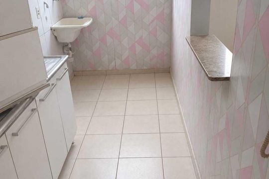 Cozinha de apartamento para alugar com 2 quartos, 45m² em Parque dos Lagos, Ribeirão Preto