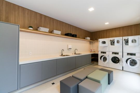 Lavanderia de apartamento à venda com 1 quarto, 49m² em Mirandópolis, São Paulo
