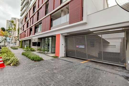 Fachada de apartamento à venda com 1 quarto, 49m² em Mirandópolis, São Paulo