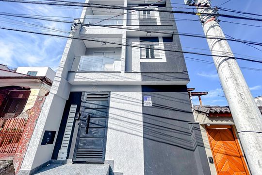 Fachada com Plaquinha de apartamento à venda com 1 quarto, 32m² em Penha de França, São Paulo