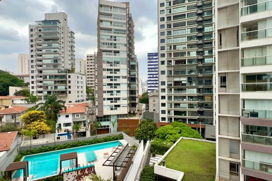 Vista da Varanda de kitnet/studio para alugar com 1 quarto, 26m² em Pompeia, São Paulo