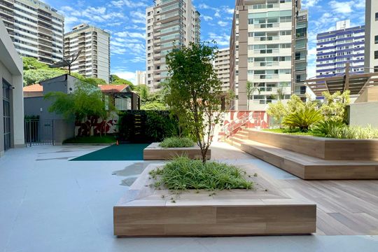 Área comum de kitnet/studio para alugar com 1 quarto, 26m² em Pompeia, São Paulo