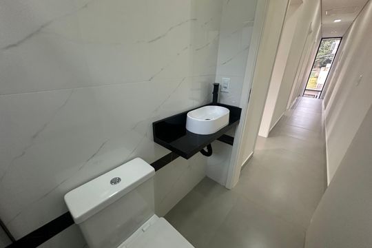 Banheiro 1 de casa de condomínio à venda com 3 quartos, 135m² em Parque Jaguari (fazendinha), Santana de Parnaíba
