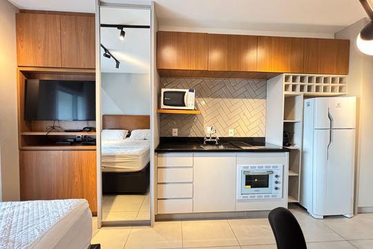 Studio de kitnet/studio para alugar com 1 quarto, 26m² em Moema, São Paulo