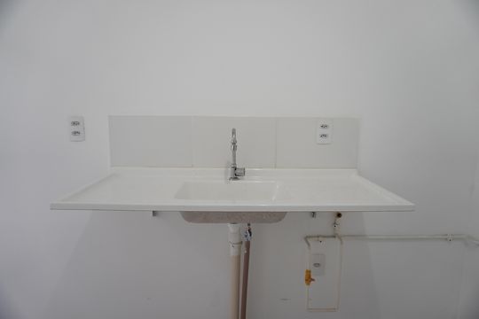 Cozinha de apartamento para alugar com 2 quartos, 32m² em Colônia (zona Leste), São Paulo
