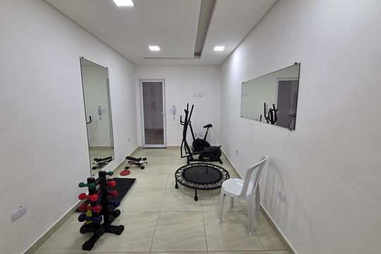 Área comum - Academia de apartamento para alugar com 1 quarto, 48m² em Balneario Flórida, Praia Grande