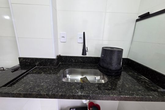 Área de Serviço de apartamento para alugar com 1 quarto, 48m² em Balneario Flórida, Praia Grande