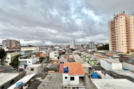 Vista da Suíte de apartamento à venda com 1 quarto, 24m² em Jardim Floresta, São Paulo
