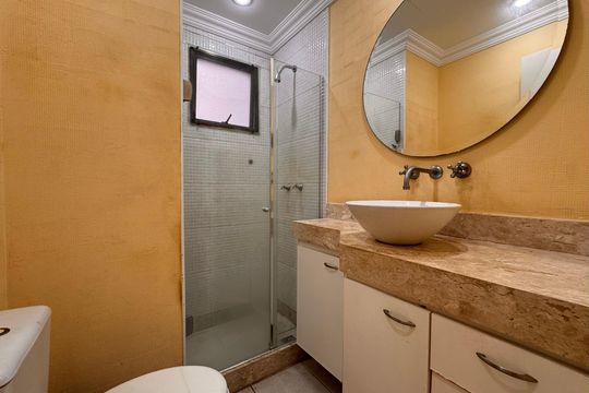 Banheiro Social de apartamento à venda com 3 quartos, 120m² em Recreio dos Bandeirantes, Rio de Janeiro