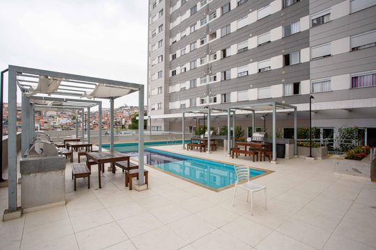 Piscina de apartamento à venda com 2 quartos, 43m² em Americanópolis, São Paulo