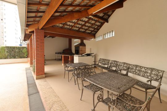Área Comum - Churrasqueira de apartamento à venda com 3 quartos, 140m² em Vila Assunção, Santo André