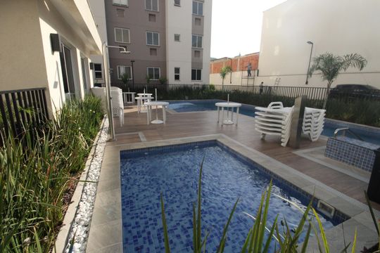 Área comum - Piscina de apartamento para alugar com 1 quarto, 33m² em Piedade, Rio de Janeiro