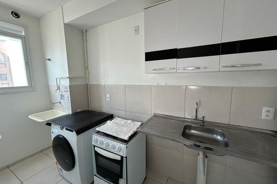 Cozinha de apartamento para alugar com 1 quarto, 33m² em Piedade, Rio de Janeiro