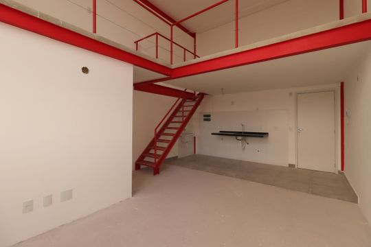 Sala de apartamento à venda com 1 quarto, 51m² em Santa Terezinha, Santo André