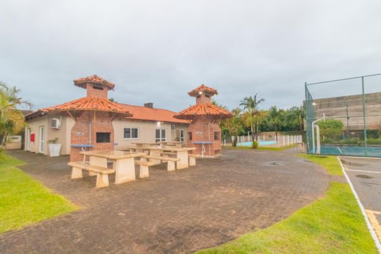 Área comum - Churrasqueira de casa de condomínio à venda com 2 quartos, 60m² em Fátima, Canoas