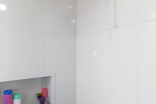 Banheiro  de apartamento para alugar com 2 quartos, 42m² em Parque Vitoria, São Paulo