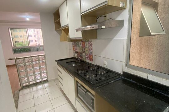 Cozinha de apartamento à venda com 2 quartos, 44m² em Padre Miguel, Rio de Janeiro